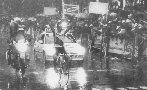 Raúl Alcalá, el 'donostiarra' que desafió a la tormenta en la Clásica San Sebastián de 1992