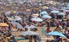 Las playas en Gipuzkoa, a rebosar