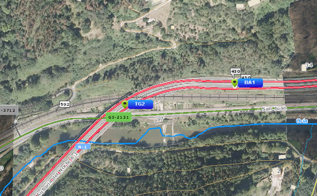 Una colisión entre un turismo y un camión en Alegia ha provocado retenciones en la N-1