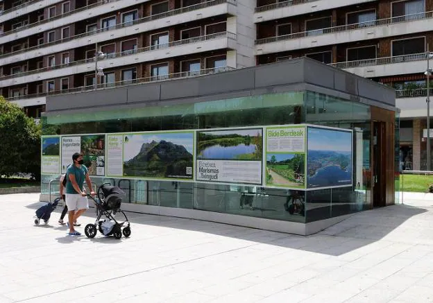 La Oficina de Turismo se ha decorado para este verano y muestra hacia Colón la ciudad más verde. / F. PORTU