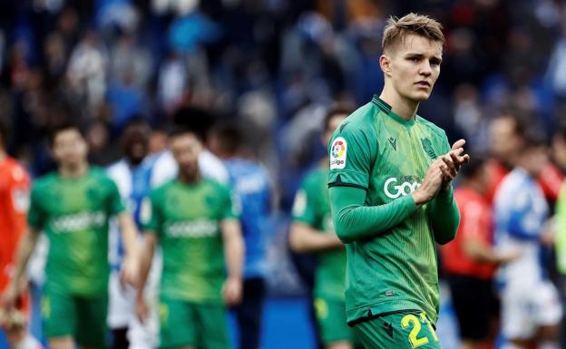 Los jugadores de la Real Sociedad vuelven el viernes a Zubieta, sin Martin Odegaard entre los convocados