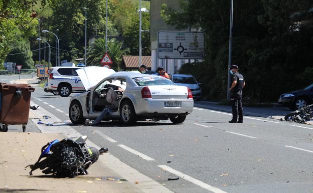 La cifra de fallecidos en las carreteras en Gipuzkoa se dispara un 36% pese al descenso de accidentes