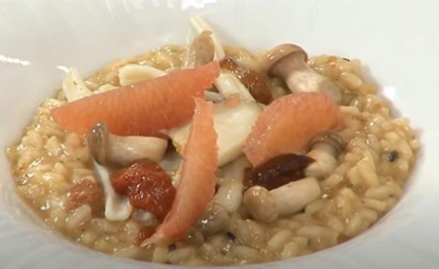 Receta de risotto de setas y erizo de mar de David de Jorge