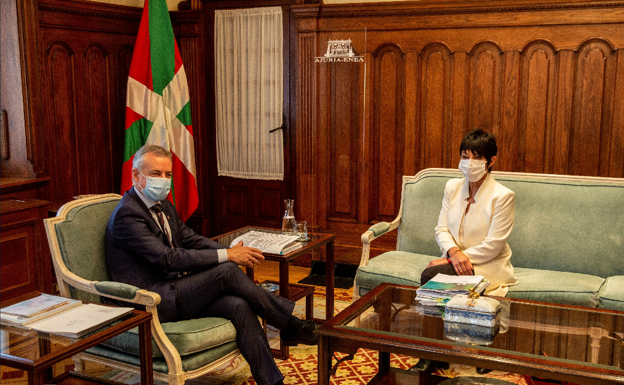 EH Bildu y Podemos presentan a Urkullu una batería de medidas para combatir la pandemia