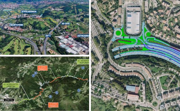 Las obras del nuevo acceso a Donostia, del polígono 27 y de la Azkoitia-Urretxu se iniciarán en 2021
