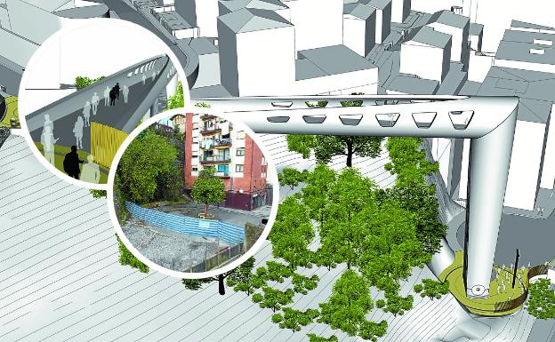 Un ascensor de 30 metros acercará el Topo a Aiete