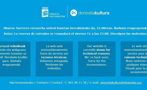 Se cae la web de Donostia Kultura ante la avalancha de solicitudes para ver a Olentzero