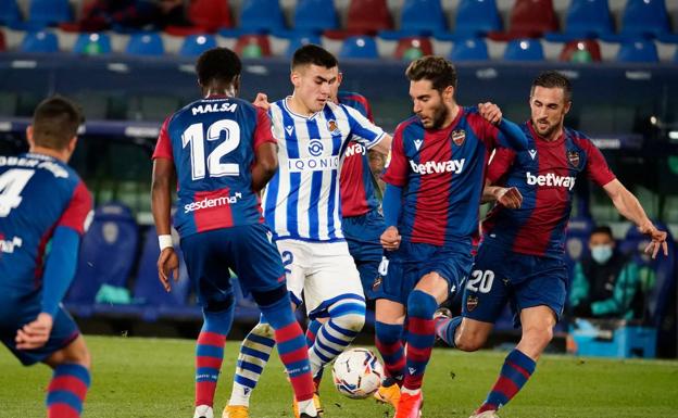 El 1x1 de los jugadores de la Real Sociedad ante el Levante