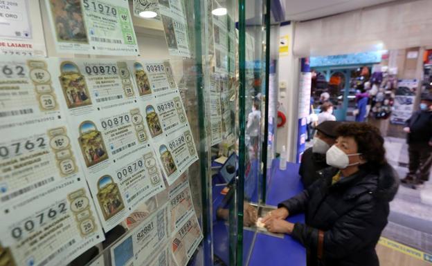 La recaudación en Gipuzkoa por loterías cae un 45% a la espera del sorteo navideño