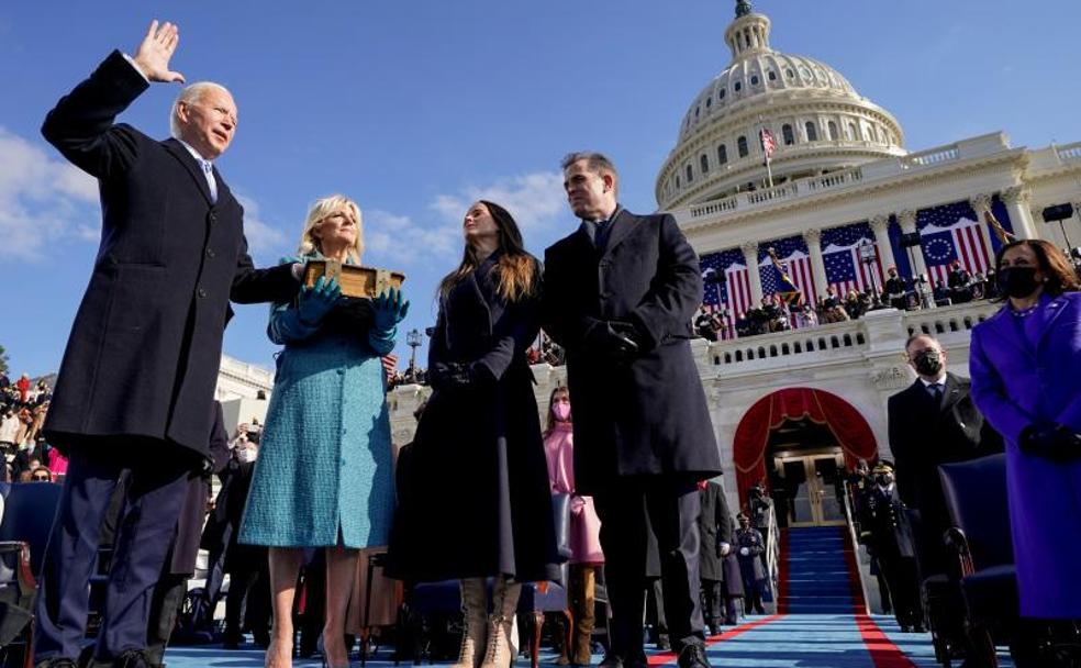 Los momentos más destacados de la toma de posesión de Joe Biden