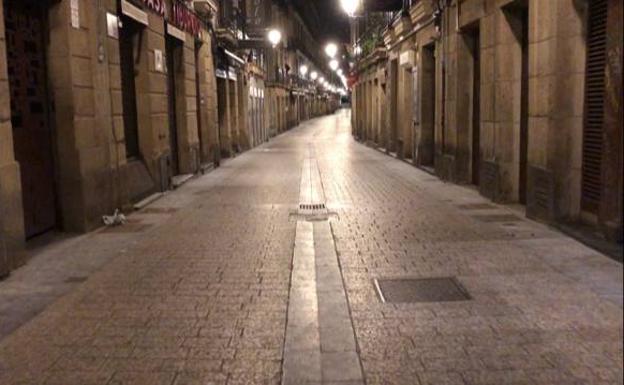 La noche de San Sebastián más silenciosa