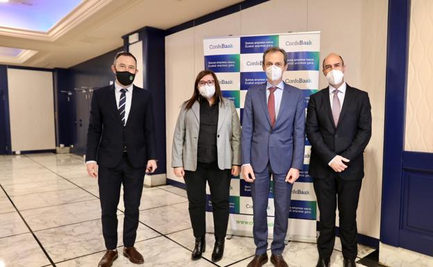 El ministro de Ciencia e Innovación defiende en un encuentro con empresas vascas el impulso inversor a la I+D del presupuesto estatal
