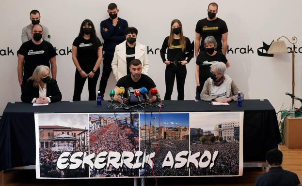 Los condenados del 'caso Alsasua' agradecen en Pamplona el «enorme apoyo» recibido