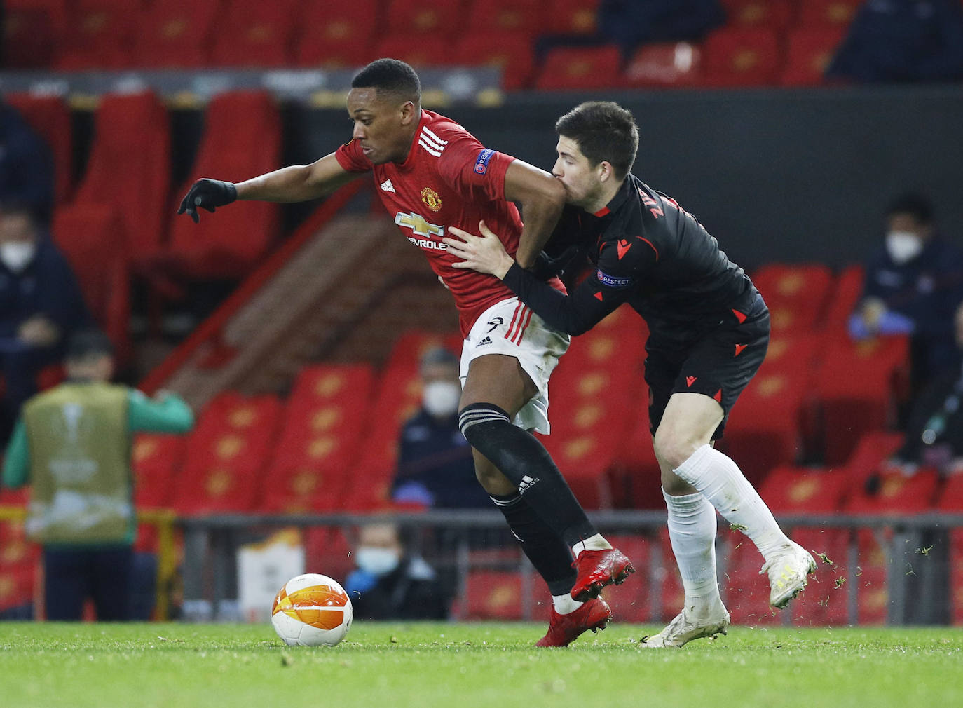 Las imágenes del Manchester United - Real Sociedad