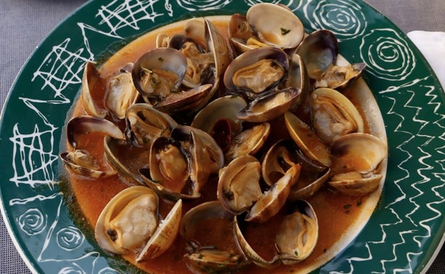 Receta de almejas a la marinera de Xabier Zabaleta