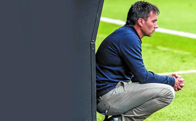 Asier Garitano: «Espero poder mandar algún mensaje de alegría a los jugadores tras la final»