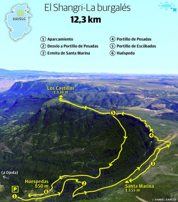 Santa Marina (1.155 m.) y Los Castillos (1.141 m.)