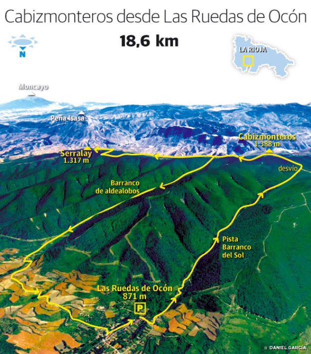 Cabizmonteros (1.388 m.) y Serralay (1.317 m.)
