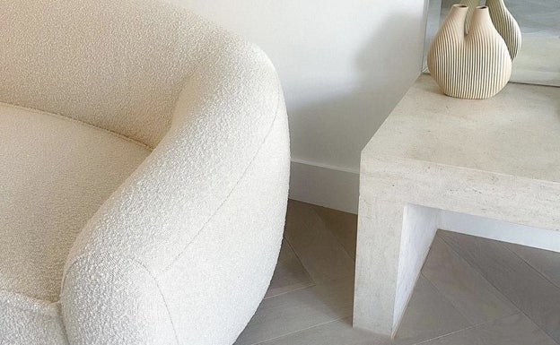 Apuesta por la lana bouclé para la decoración de interiores