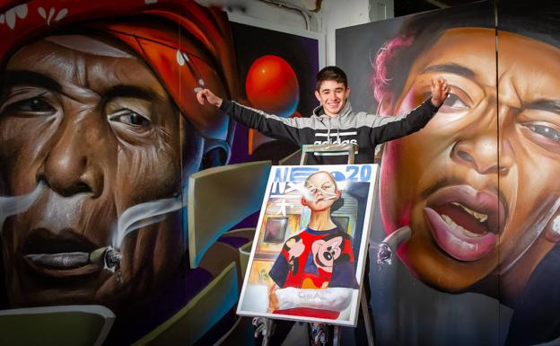 El pasaitarra Néstor Otaño 'Nexgraff', campeón de España de grafitis