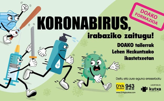 Koronabirusari nola aurre egin azaltzeko tailerra