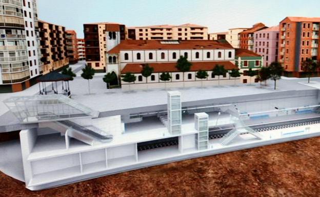 La actual estación del Topo en Pasaia seguirá hasta que se abra la nueva variante y se cree otra vía para mercancías