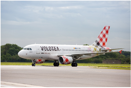 Volotea se estrena en Hondarribia con rutas a Palma y Menorca este verano