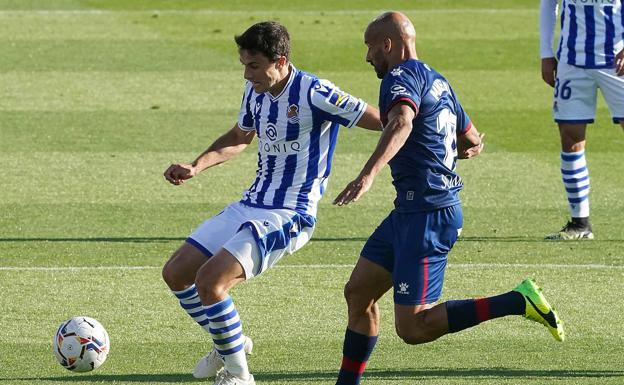 Vídeos: Resumen del partido y el gol de Sandro en el Huesca-Real Sociedad