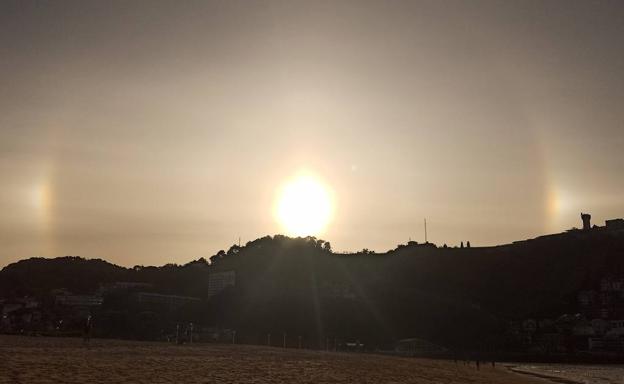 Los 'Perros del Sol': el fenómeno atmosférico que vaticina un frente frío en Euskadi