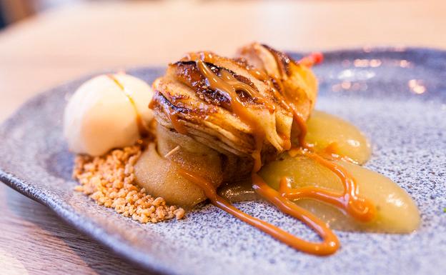 Receta de manzana asada de Enrique Fleischmann