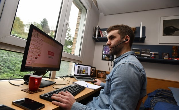 Euskadi, a la cola en el teletrabajo con apenas 7 de cada 100 empleados afectados