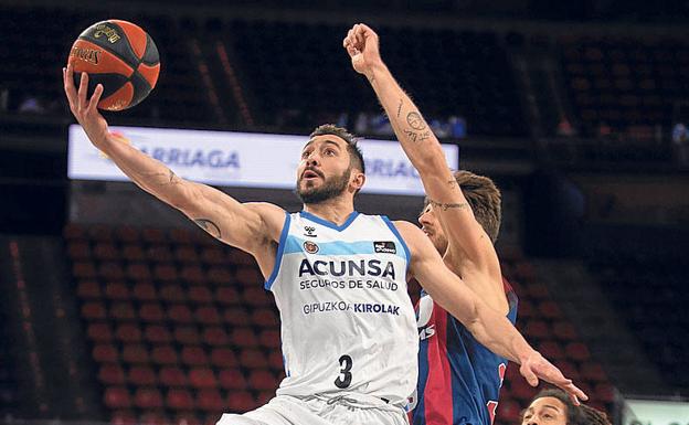 Carácter Gipuzkoa Basket en la actuación final