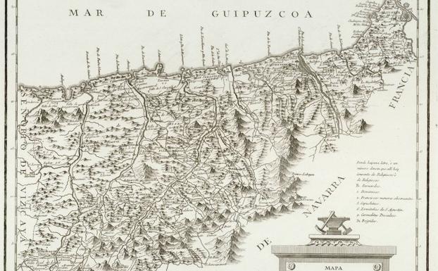El primer mapa de Gipuzkoa
