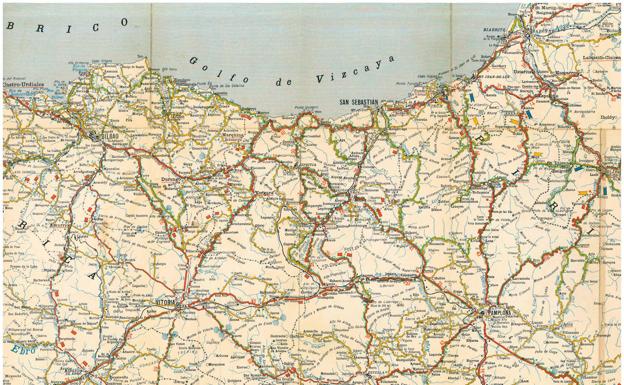 Michelín editó en 1919 el primer mapa de carreteras de España