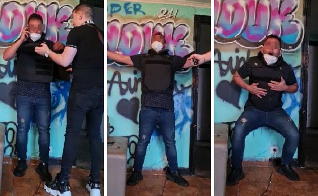 Detenido en Santurtzi un joven que grabó un vídeo disparando a otro con un chaleco antibalas