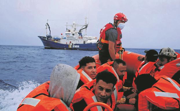 «Estaban empapados pero tranquilos»