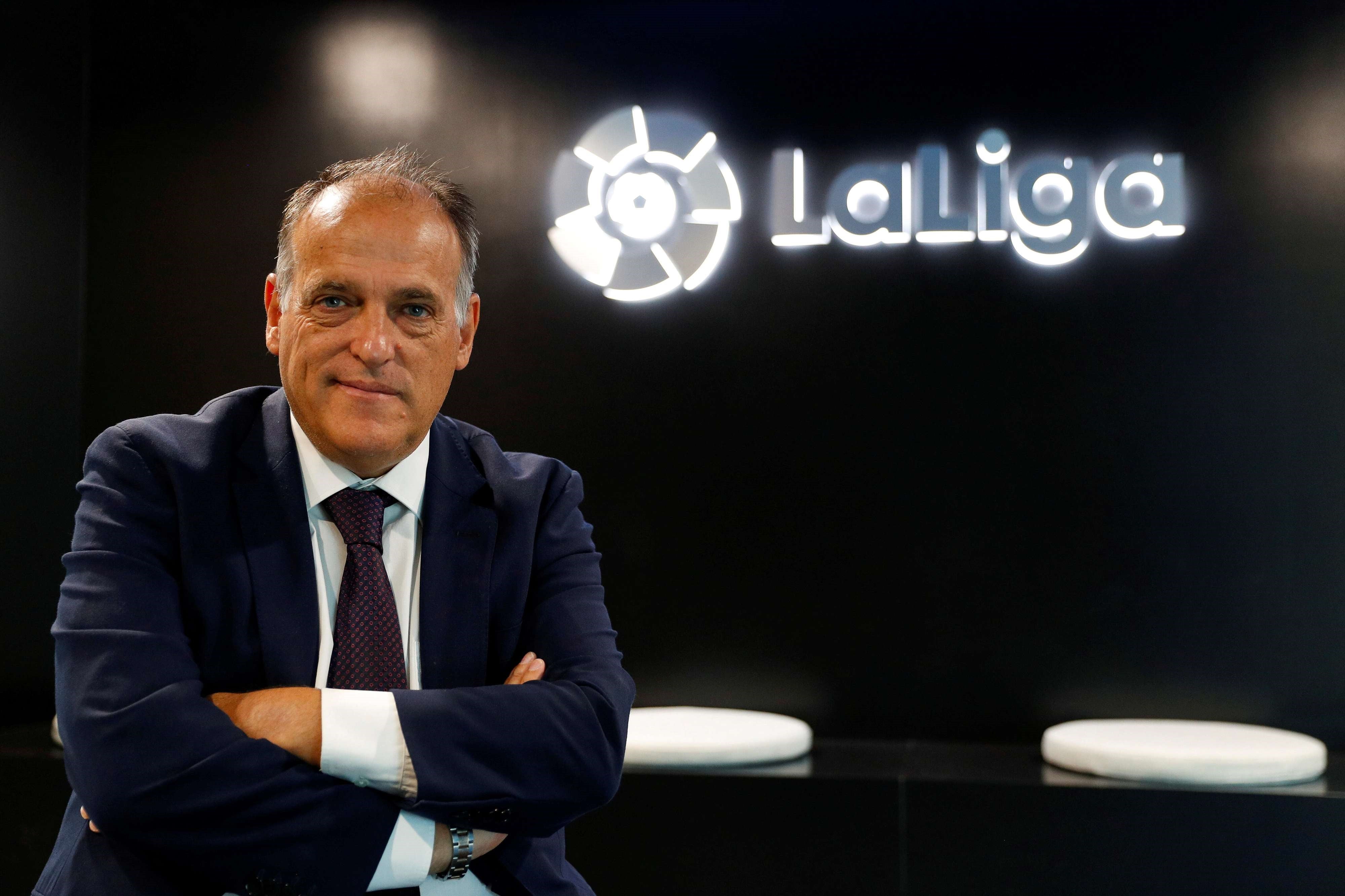 Javier Tebas alimenta la posibilidad de que la Real Sociedad juegue la Champions League