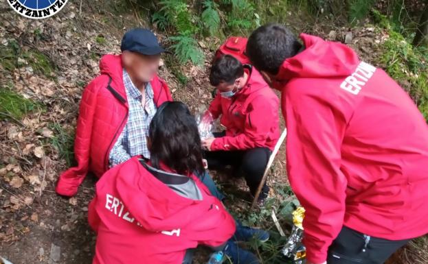 «Tengo hambre», dice al ser localizado José, el hombre de 82 años desaparecido en Markina