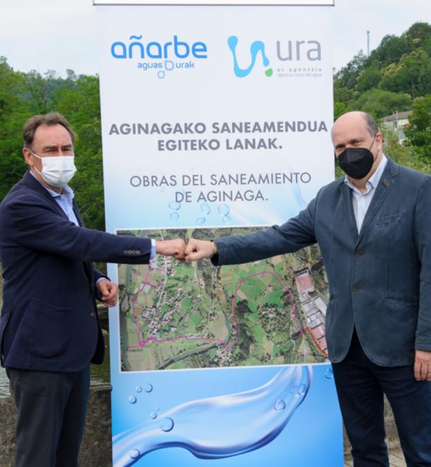 Acuerdo entre URA y Añarbe para el saneamiento de Aginaga