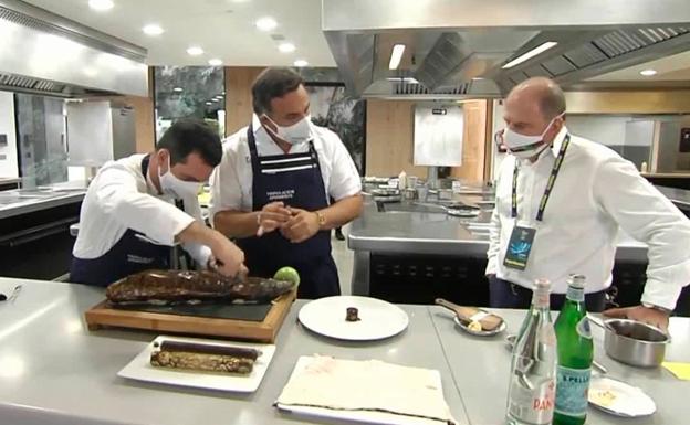 Receta de parfait de morena de Ángel León