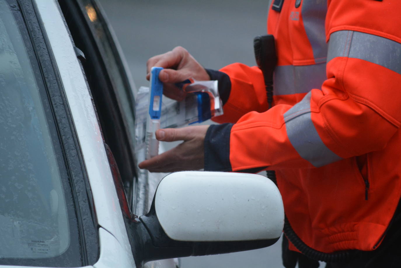 Detenido en Bergara tras colisionar con un vehículo policial