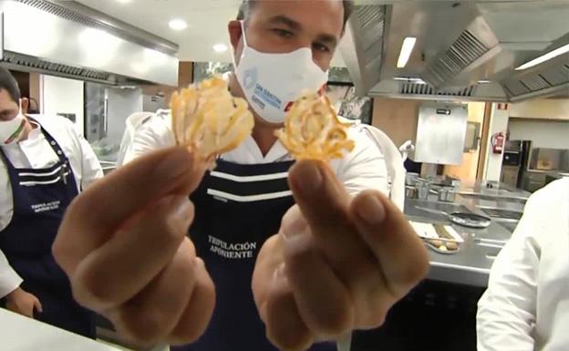 Receta de puntillita con salsa holandesa de Ángel León