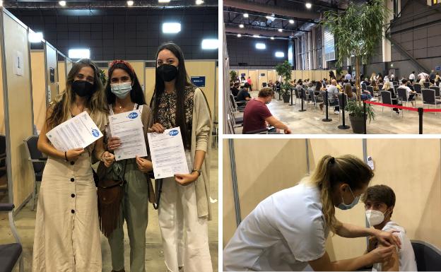 Cientos de jóvenes de Gipuzkoa cruzan la muga para vacunarse sin esperas ni límite de edad