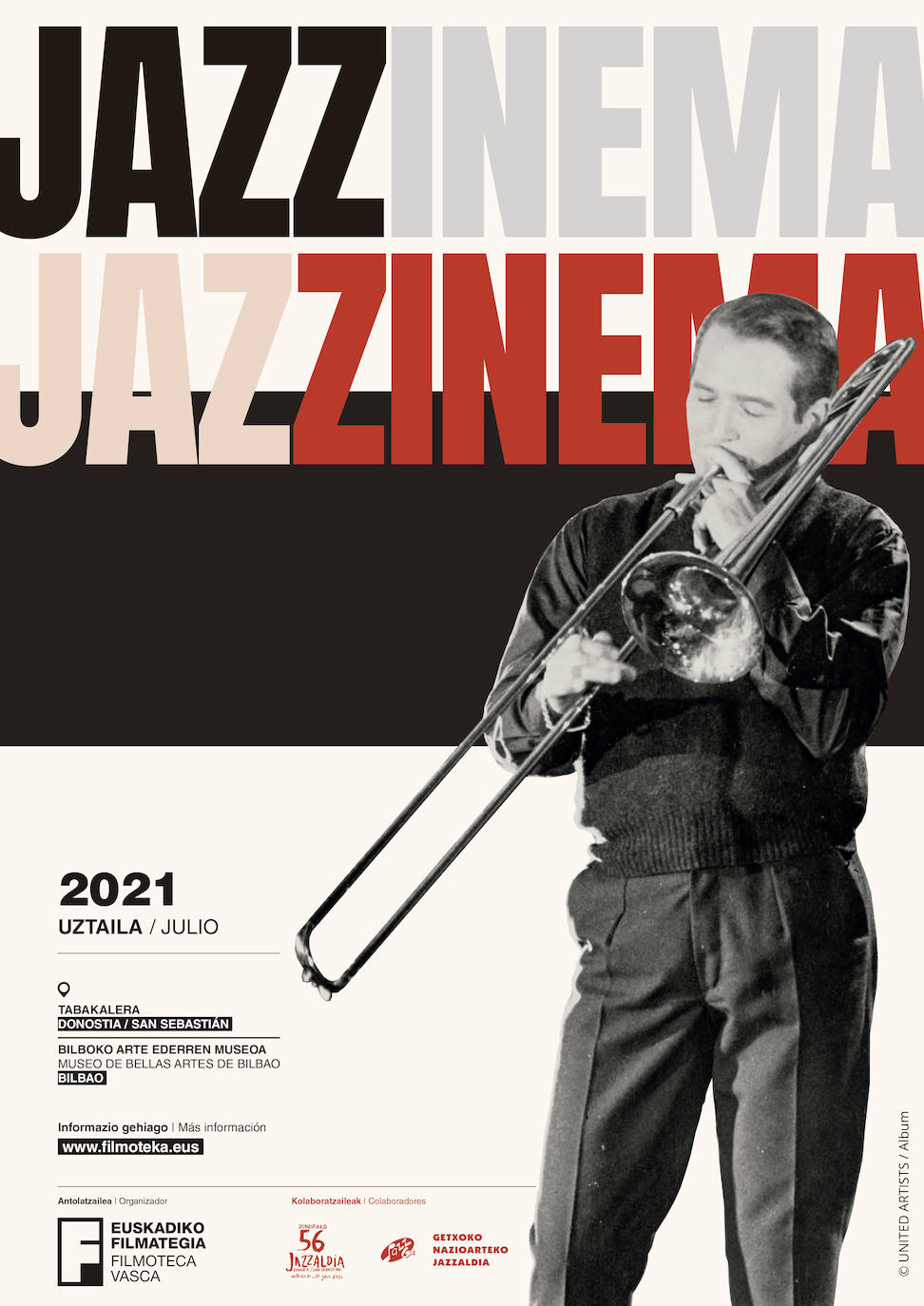 Jazzinema zikloak zazpi film eskainiko ditu uztailean Donostiako Tabakaleran