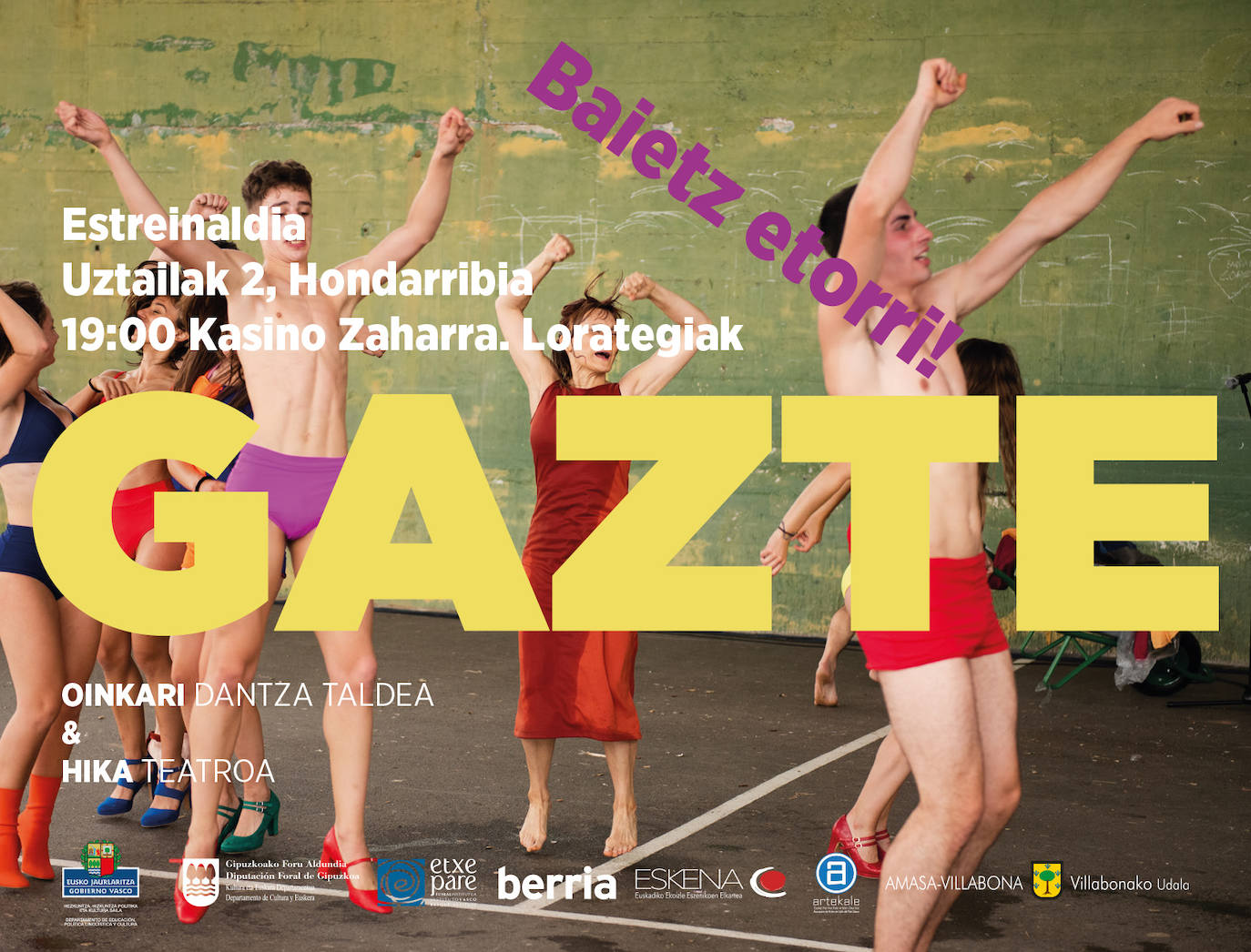 Gazte kale ikuskizuna uztailaren 2an Hondarribian