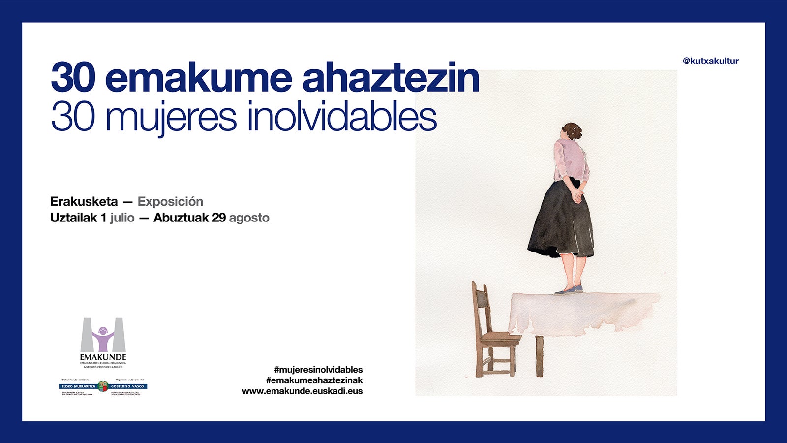 '30 emakume ahaztezin' erakusketa Tabakaleran