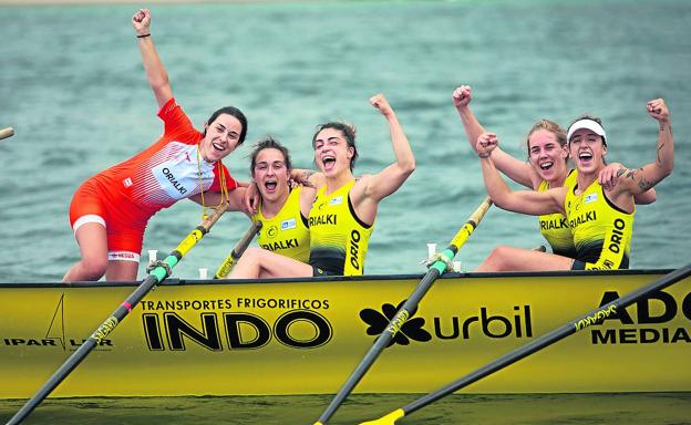 Orio vence por cuatro centésimas y Arraun es líder