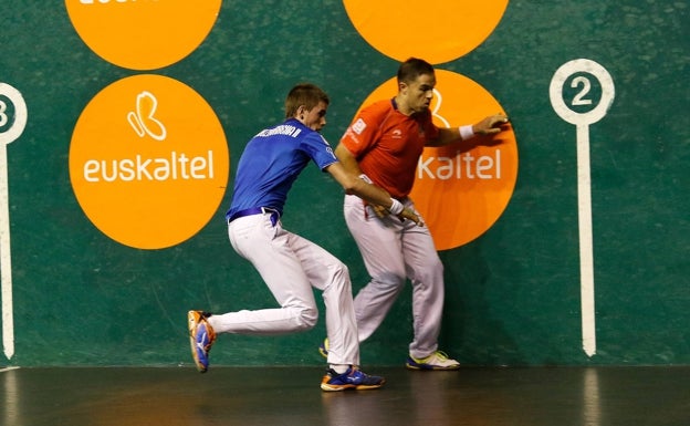 Olaizola-Mariezkurrena y Urrutikoetxea-Albisu, en la primera semifinal