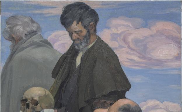 El Bellas Artes presenta la restauración de los cuatro lienzos de Zuloaga de Arrate