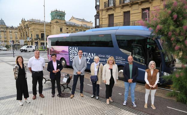 San Sebastián y Biarritz, conectadas por una línea de autobús a partir del miércoles